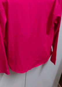 Vibrant Pink Button-Up Shirt for women