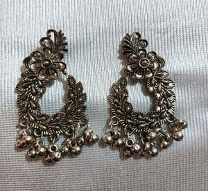 COMBO Of 2 Oxidised Silver Earrings