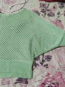 Very Beautiful Crop (Net) Top With Nyc Colour