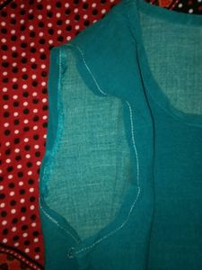 Co-ord Set Blouse Top Bluish Green