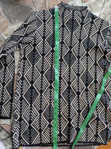 Geometric Pattern Knit Sweater