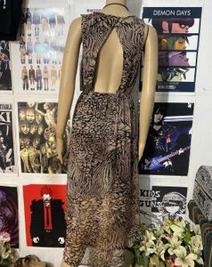Unique Patterned Asymmetrical Dress