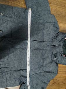 Men's Grey Hooded Puffer Jacket