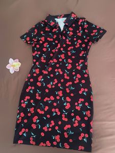 Cherry Print Mini Dress