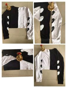 Two-Tone Heart Crop Top