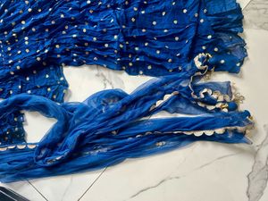 Royal Blue Embellished Kurta