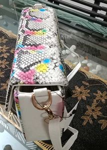 Chic Snake Print Crossbody Bag