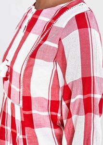 AND - Red &amp; White Checkered Tunic Top