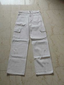White Cargo Jeans