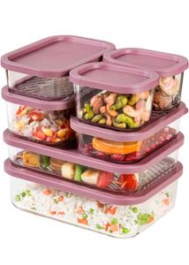 Glass Food Storage Containers - Set of 7