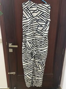black and white jumpsuit