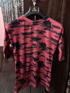 Red &amp; Black Tiger Print Top