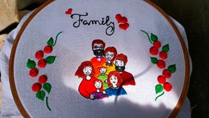 Family Hoop Embroidery Design