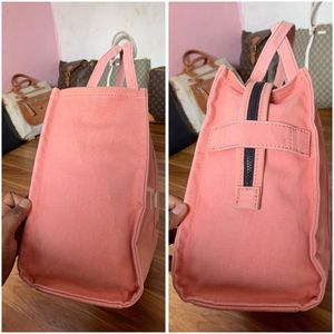 Marc Jacobs Large Canvas Tote Bag – Pink/Coral