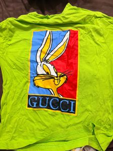 Neon Green Gucci Bugs Bunny T-Shirt