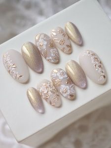 Pearl Bloom Luxe Press-On Nails