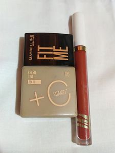 Combo Of Maybelline Fresh Tint + Myglamm Lipstick