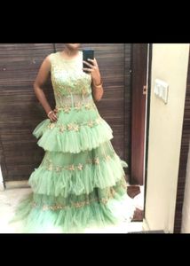 Sea Green Engagement/ Reception Gown -36"