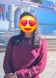 Maroon Cotton Kurta