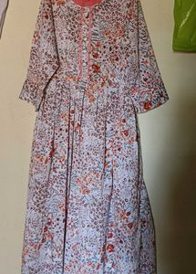Multicolored Anarkali Dress for Women