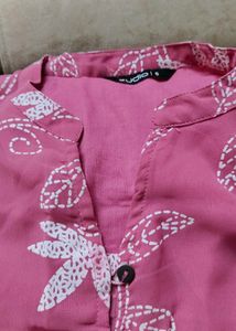 Floral Print Front Cutting Dress
