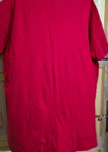 Clovia Maroon Graphic Print Kurta Top