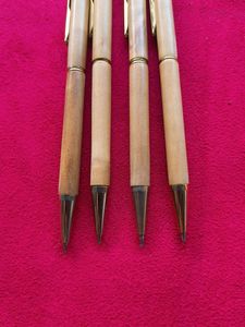 Set of 4 Wooden Ballpoint Pens