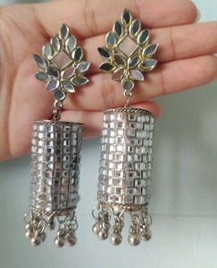 Mirrored Dangle Earrings