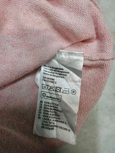Cute Pink Cropped Cardigan