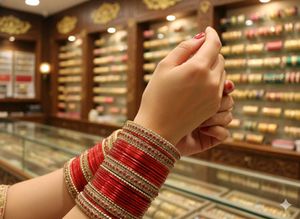 sophisticated metal bangles chhoda set..