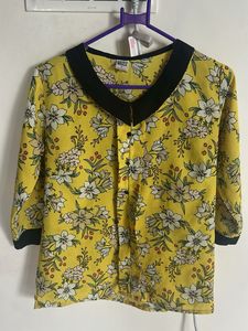 Floral Print Semi Formal Top