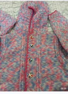 Cute Pink Sweater &amp; Cardigan Set