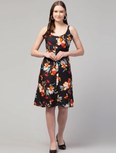 Floral Print Button-Down Sundress