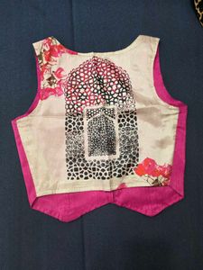 jharokha print vest