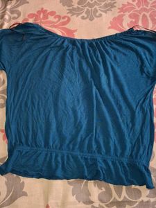 Teal Button-Up Long Sleeve Top