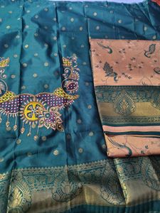 premium banarasee saree with stiched blouse