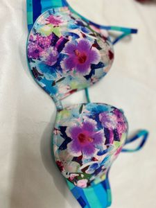 Floral Print Bra