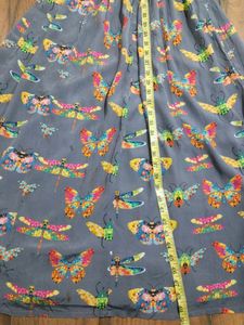Butterfly Print Maxi Dress