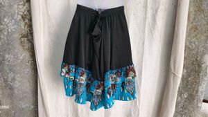 Bohemian Print Tiered Mini Skirt