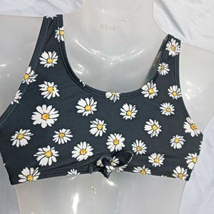 Cute Daisy 😍Print Bikini Top