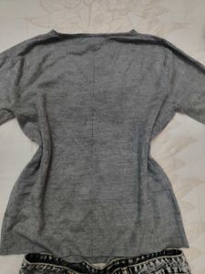 cozy grey sweater