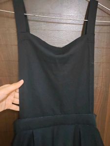 Chic Black Pinafore Dress