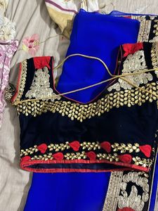 Beautiful Royal Blue Saree