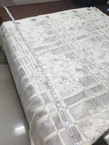 Elegant White Lace Curtains 3" 6 fit