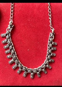 Combo offer: Oxidised neckpiece with long earring