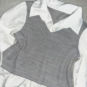 Korean Vest + top combo