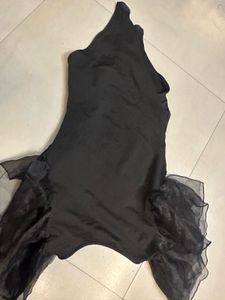 ‼️SALE‼️black puff sleeve bodysuit