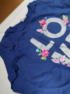 Blue "LOVE" Print Sweatshirt