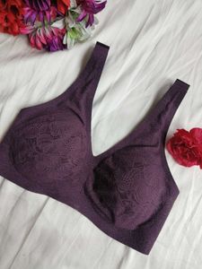 Plum Lace Padded Bra