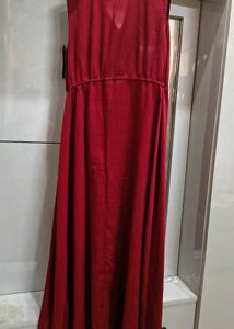Elegant Red Maxi Dress
